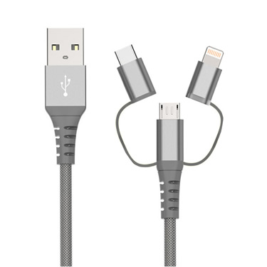 Charging Cable Round USB Data Cable Can Be Charged and Data Transmission Synchronous Fast Charging Cable-Hippie Square